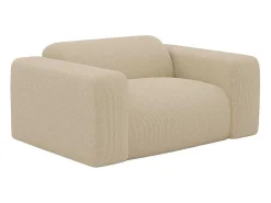 Driezitsbank En Fauteuil Van Beige Stof Met Textuur Pogni Van Maison Cephy-Maison Céphy Hot