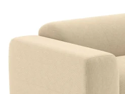 Driezitsbank En Fauteuil Van Beige Stof Met Textuur Pogni Van Maison Cephy-Maison Céphy Hot