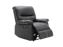 Driezitsbank En Relaxfauteuil Canby - Kunstleer - Zwart-Vente-unique Sale