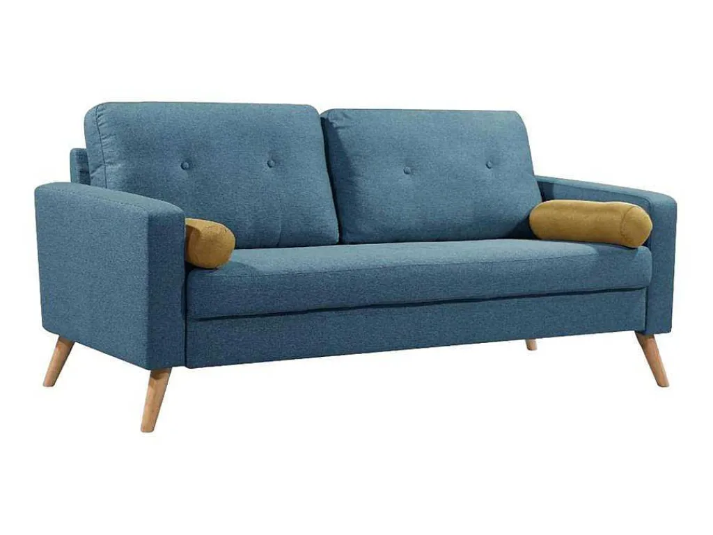Driezitsbank Tatum Van Stof - Blauw-Vente-unique New