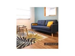 Driezitsbank Tatum Van Stof - Blauw-Vente-unique New