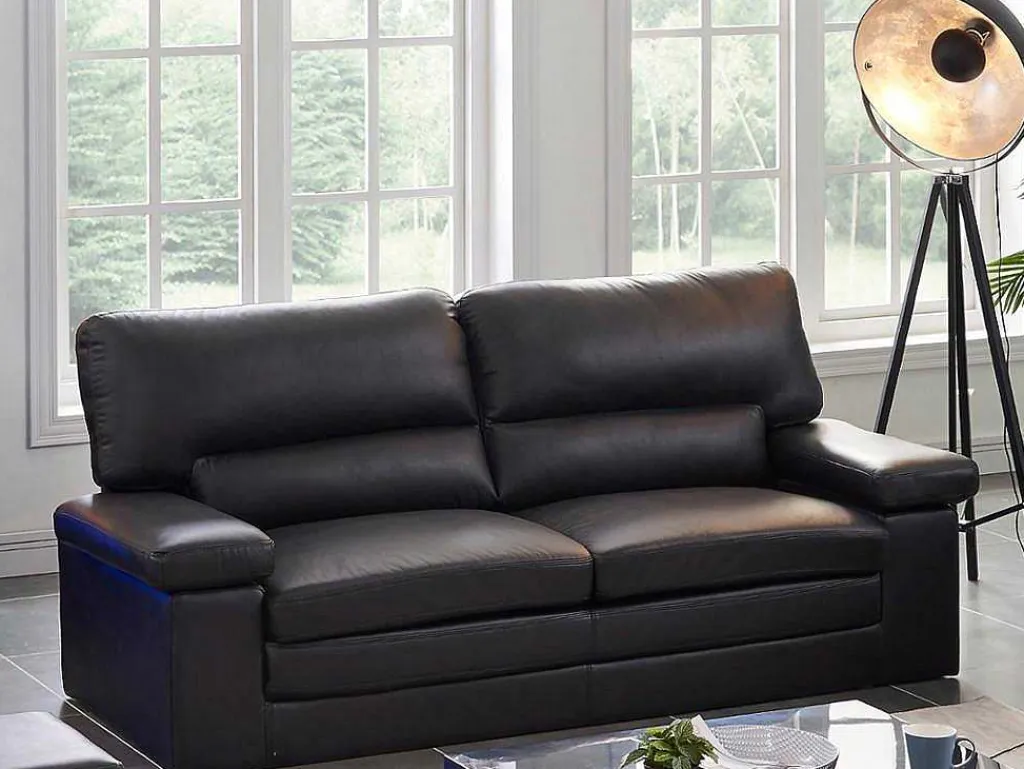 Driezitsbank Van Buffelleer Mimas - Zwart-Vente-unique Hot