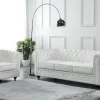 Driezitsbank Van Buffelleer Chesterfield - Wit-Vente-unique Best