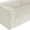 Driezitsbank Van Cremekleurige Stof Acace-Vente-unique Sale