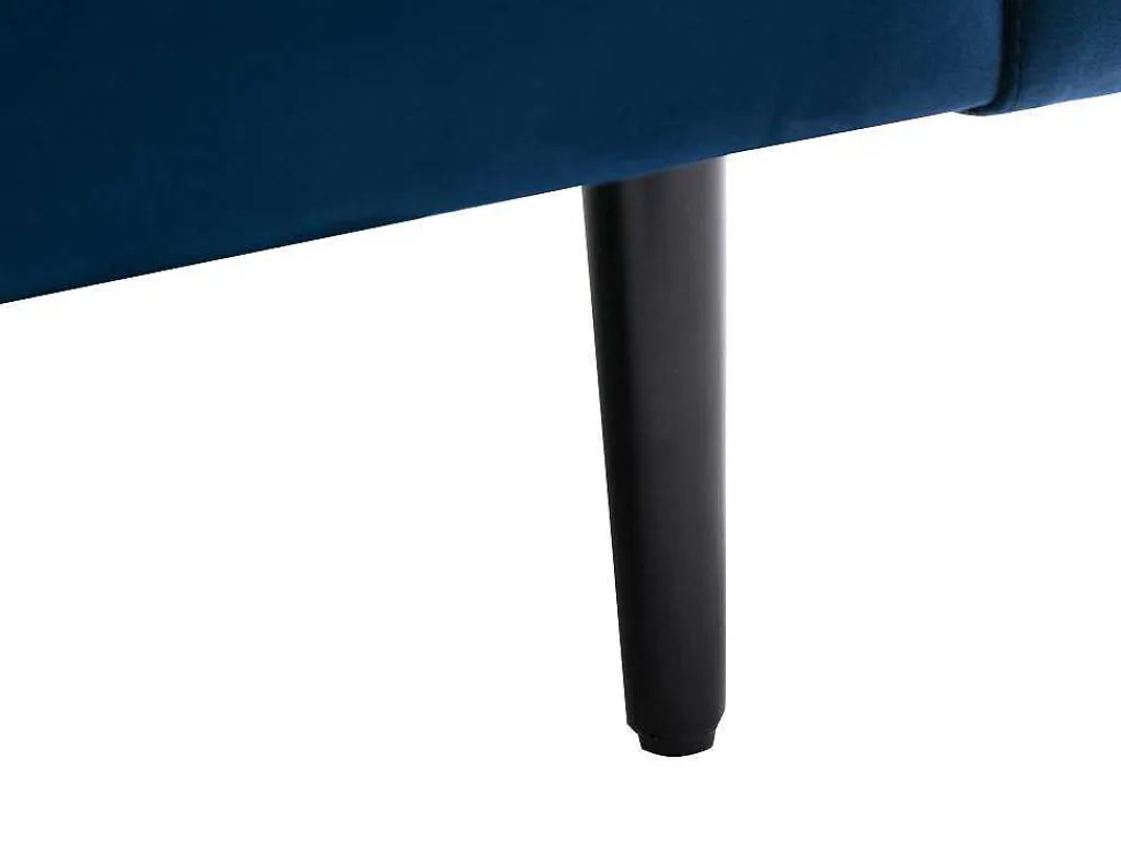 Driezitsbank Van Fluweel - Blauw - Estela-Vente-unique Discount