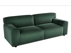 Driezitsbank Van Groen Velours Otrano-Vente-unique Discount