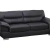 Driezitsbank Van Leer Thibault - Zwart-LINEA SOFA Outlet