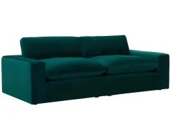 Driezitsbank Van Smaragdgroen Velours Amaury-Vente-unique Discount