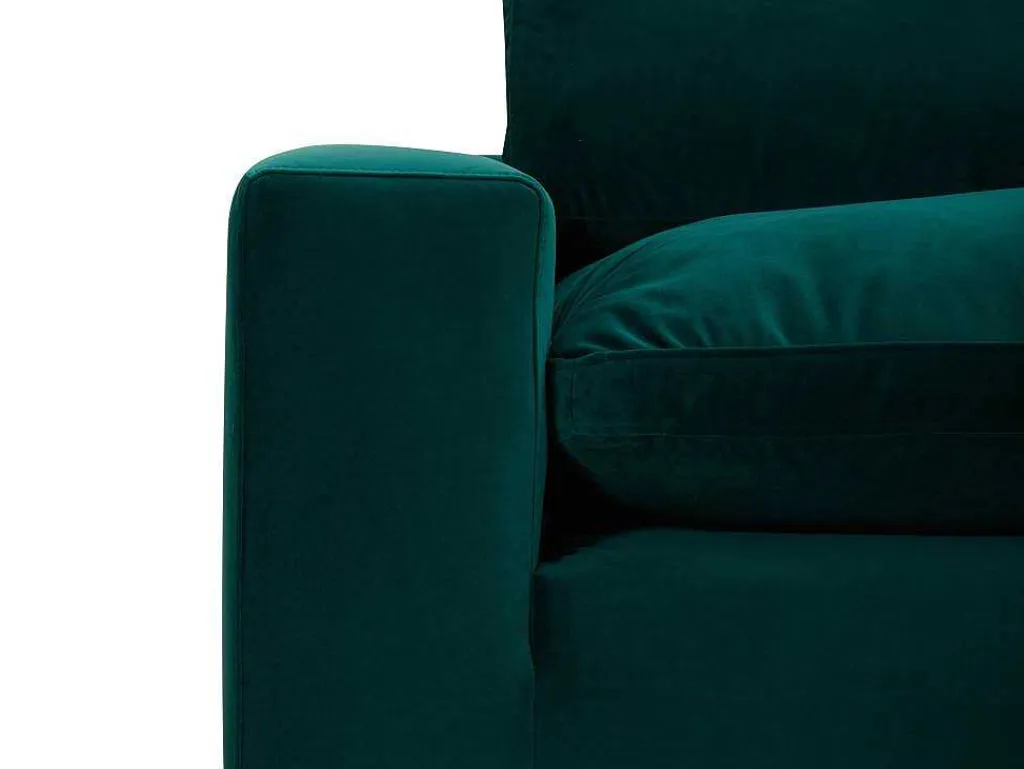 Driezitsbank Van Smaragdgroen Velours Amaury-Vente-unique Discount