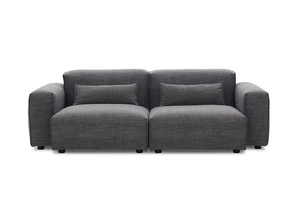 Driezitsbank Van Stof - Grijs - Magali-Vente-unique Sale