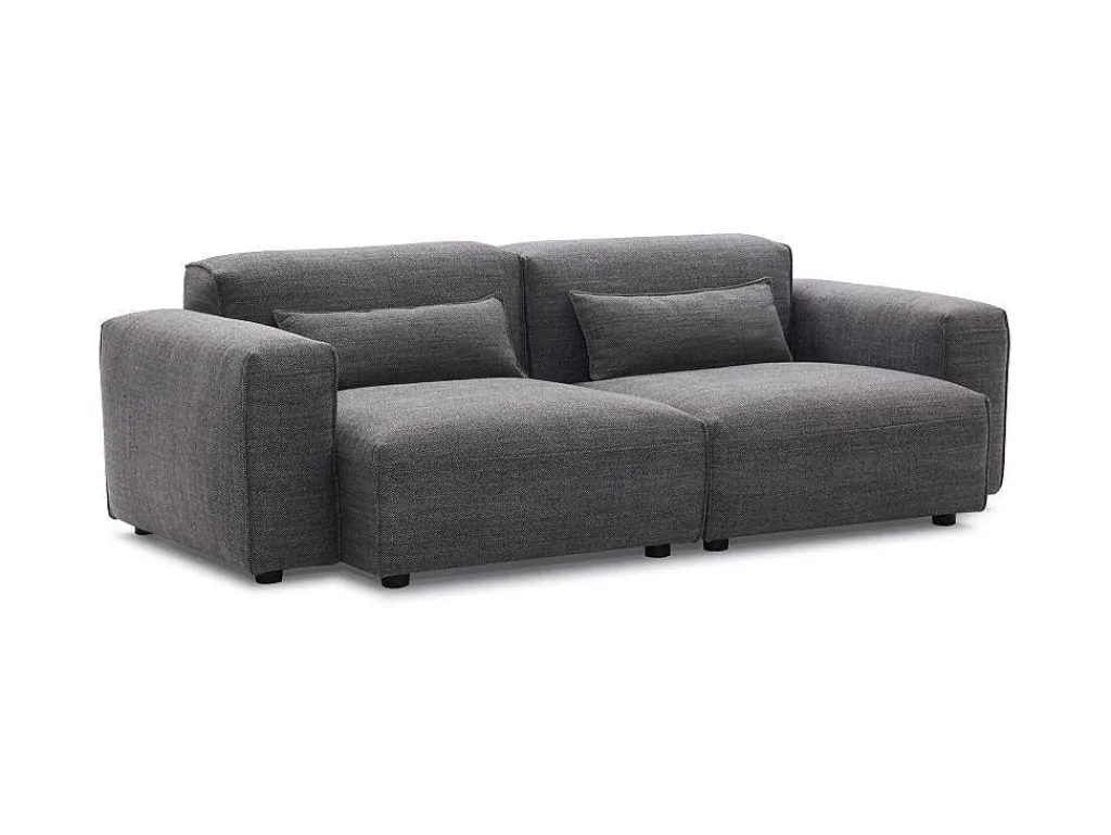 Driezitsbank Van Stof - Grijs - Magali-Vente-unique Sale