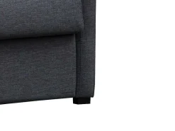 Driezits-Expressbedbank Van Stof Tomaka - Antraciet-Vente-unique Outlet