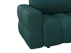 Driezitsslaapbank Van Blauwgroene Bouclestof Issoro-Vente-unique Discount