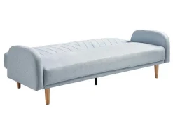 Driezitsslaapbank Van Lichtblauwe Stof Venafra-Vente-unique Sale