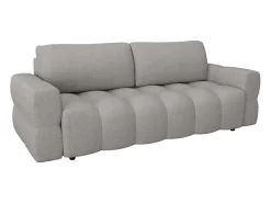 Driezitsslaapbank Van Lichtgrijze Bouclestof Issoro-Vente-unique Outlet