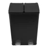 Dubbele Pedaalemmer 60 L - Zwart-Monstershop
