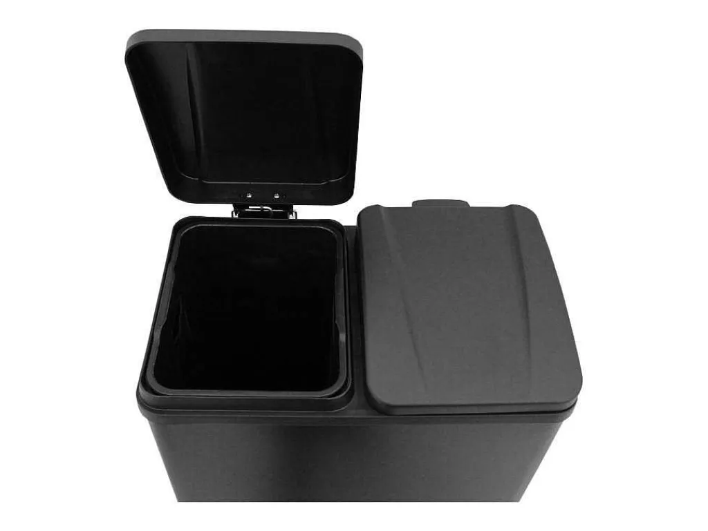 Dubbele Pedaalemmer 60 L - Zwart-Monstershop