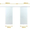 Dubbele Schuifdeur In Opbouw - H205 X L166 Cm - Gehard Glas - Alina-Vente-unique Online