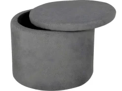 Dunken Poef, Hocker Met Opbergruimte O51Cm Teddystof Bruin.-Venture Home Hot