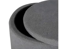 Dunken Poef, Hocker Met Opbergruimte O51Cm Teddystof Bruin.-Venture Home Hot