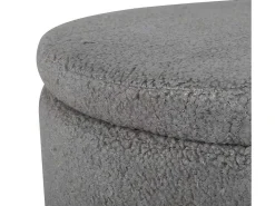 Dunken Poef, Hocker Met Opbergruimte O51Cm Teddystof Bruin.-Venture Home Hot