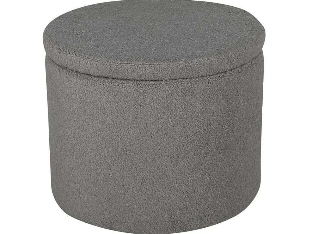 Dunken Poef, Hocker Met Opbergruimte O51Cm Teddystof Bruin.-Venture Home Hot