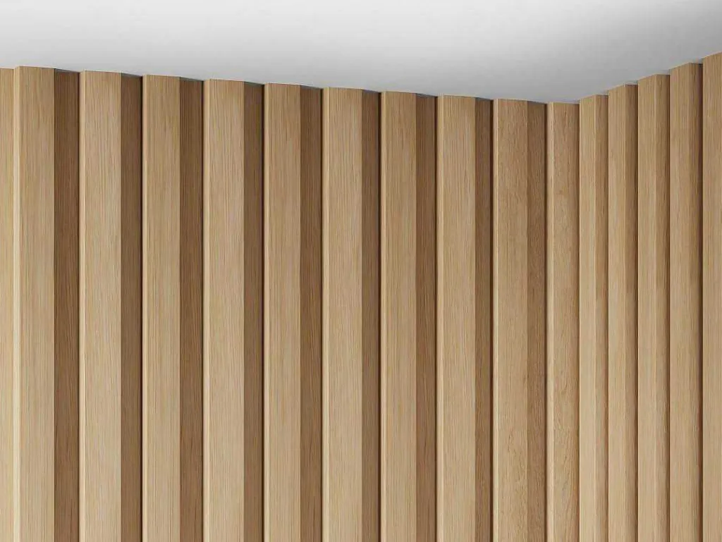 3D-Wandpaneel - 2,83 M - Natuurlijke Houtkleur - Set Van 8 - Flint-Vente-unique Outlet