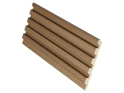 3D-Wandpaneel - 3,71 M - Natuurlijke Houtkleur - Set Van 8 - Tatiana-Vente-unique Clearance