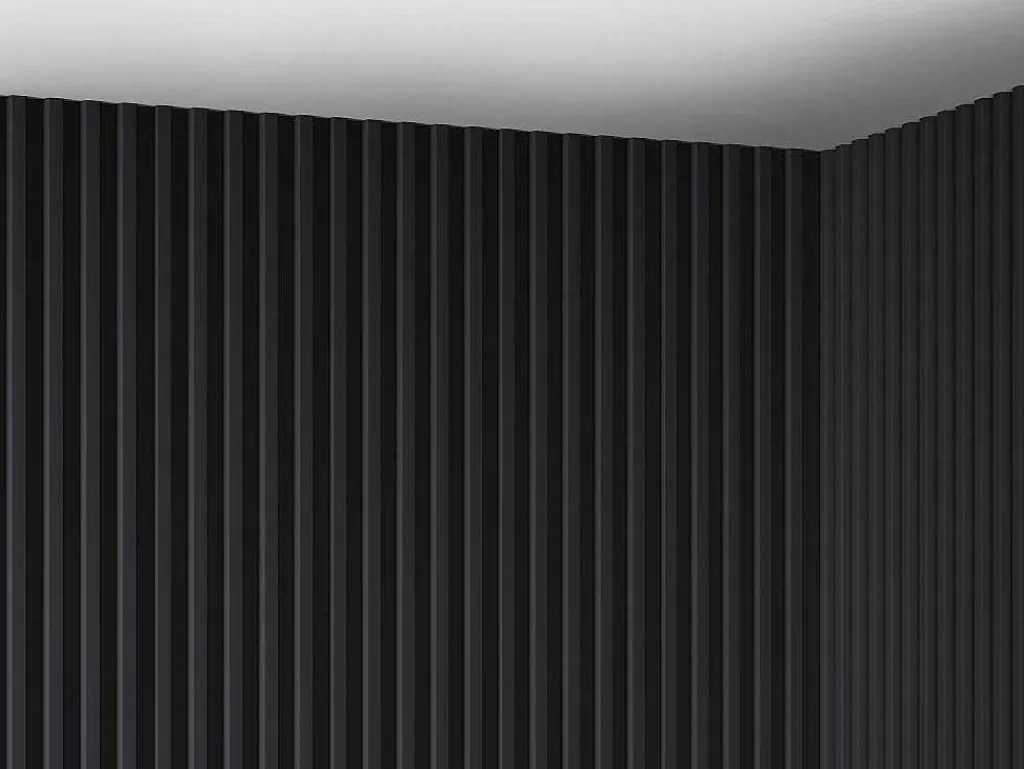 3D-Wandpaneel - 2,83 M - Zwart - Set Van 8 - Clinton-Vente-unique