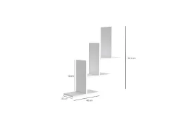 Eclipse Plank, Wit, 80X20X81,6 Cm, Epikasa-Homemania Discount