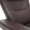 Edmonton Fauteuil Met Kruk, Bruin, Naturel Bruin-Vente-unique Hot