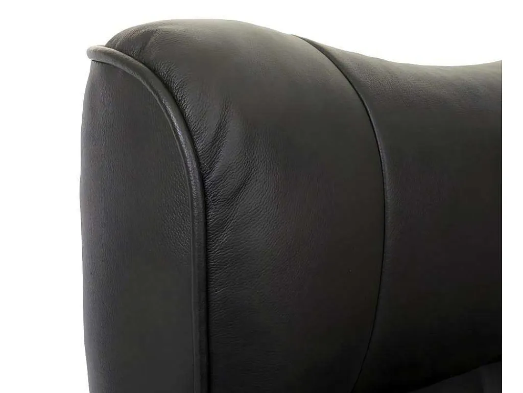Edmonton Fauteuil Met Kruk, Zwart, Honingkleurig-Vente-unique Discount