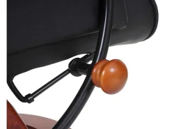 Edmonton Fauteuil Met Kruk, Zwart, Honingkleurig-Vente-unique Discount