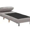 Eenpersoons Slaapbank Van Fluweel Ribstof Palula - Lichtgrijs-Vente-unique Outlet
