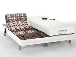 Elektisch Relaxbed Met Contactplaatjes En Matras Met Vormgeheugen Hesiode Iii Van - Okin-Motors - Wit - 2 X 70 X 190 Cm-DREAMEA Discount