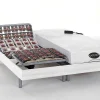 Elektrisch Bed - Bedbodem En Matras - Met Vormgeheugen En Bamboe Lysis Iii Van - Motoren Okin - 2 X 80 X 200 Cm - Wit-NATUREA Online