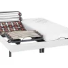 Elektrisch Bed Bedbodem En Matras Lattenbodem En Contactplaatjes - Pandora Ii Van - Motor Okin - Wit - 2X90X200 Cm-DREAMEA