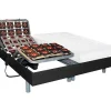 Elektrisch Bed Bedbodem En Matras Latex-Instap Cassiopee Iii Van - Zwart - Motoren Okin - 2X70X190 Cm-DREAMEA Clearance