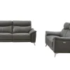 Elektrische 3+2 Zits Relaxbank Van Leer Metronomya - Taupe-Vente-unique Best