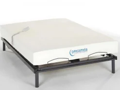 Elektrische Bed - Bedbodem En Matras - Met Vormgeheugen Jimbaran Ii Van - Motor Okin - 140 X 200 Cm-DREAMEA