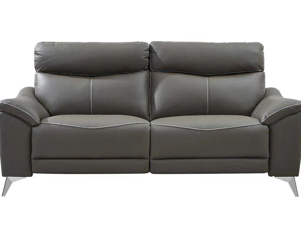 Elektrische Driezits Relaxbank Van Leer Metronomya - Taupe-Vente-unique Clearance