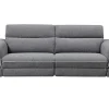 Elektrische Driezits Relaxbank Macari - Stof - Grijs-Vente-unique Hot