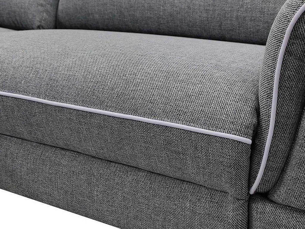 Elektrische Driezits Relaxbank Macari - Stof - Grijs-Vente-unique Hot