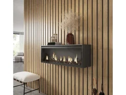 Elektrische Haard Led , 107X38X25Cm, Woonkamer - Eetkamer, Elektrische Haard, Zwart-Skraut Home Sale