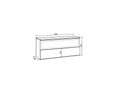 Elektrische Haard Led , 102X45X35Cm, 1 Opening, 1 Deur, Elektrische Haard, Hangend, Eiken/Zwart-Skraut Home Clearance