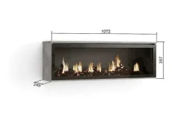 Elektrische Haard Led , 107X38X25Cm, Woonkamer - Eetkamer, Elektrische Haard, Cement-Skraut Home Online