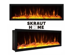 Elektrische Haard Led , 107X38X25Cm, Woonkamer - Eetkamer, Elektrische Haard, Cement-Skraut Home Online