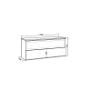 Elektrische Haard Led , 102X45X35Cm, 1 Opening, 1 Deur, Elektrische Haard, Hangend, Cement-Skraut Home Best