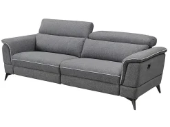 Elektrische Relaxbankstel 3+2 Macari - Stof - Grijs-Vente-unique Hot