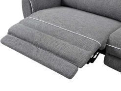 Elektrische Relaxbankstel 3+2 Macari - Stof - Grijs-Vente-unique Hot